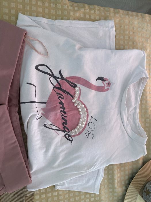 Conjunto tshirt + calcao S zara