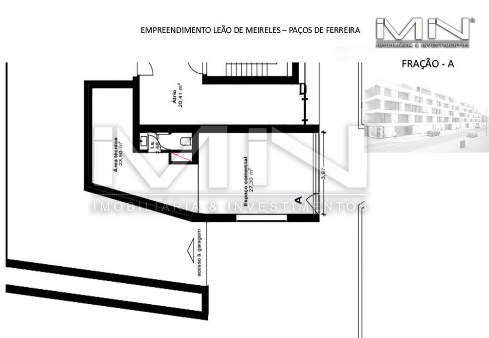 Loja - centro de Paços de Ferreira
