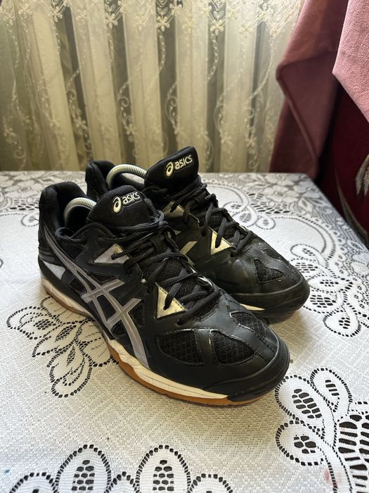 Кросівки волейбольні Asics Gel-Tactic Black&silver Running/Trainers/Volleyball