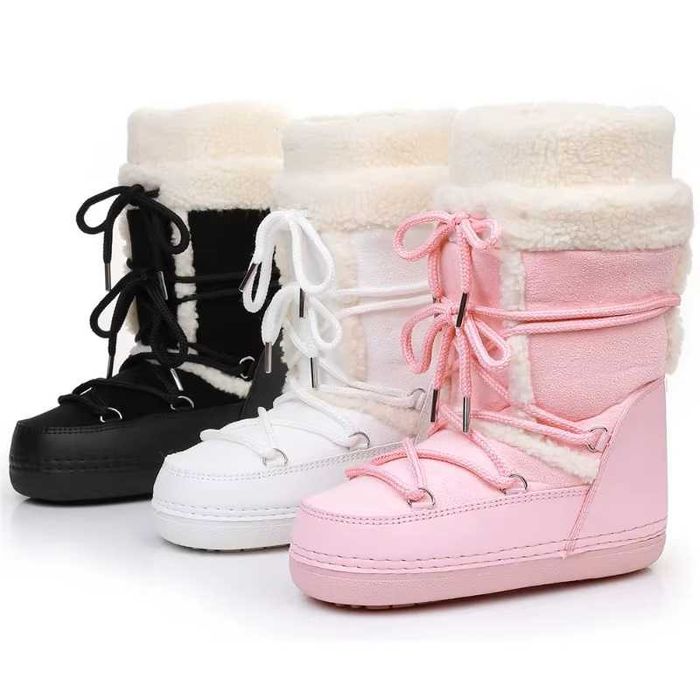 Futrzane śniegowce damskie, zimowe