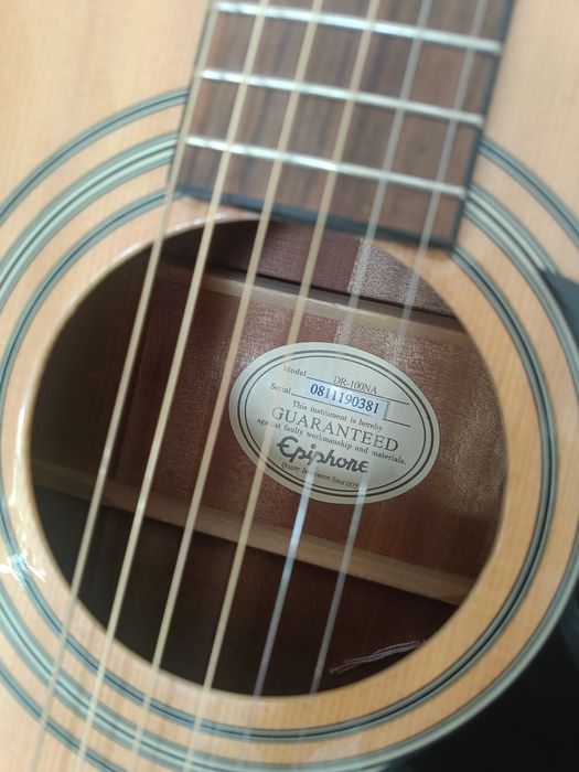 Gitara akustyczna, akustyk, Epiphone dr 100