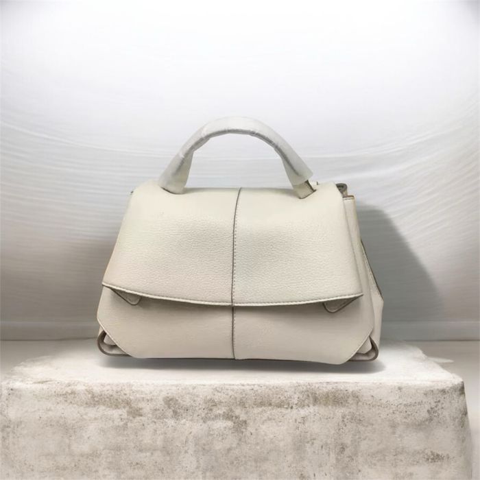 Шкіряна сумка POLENE в молочному кольорі. LUX якість