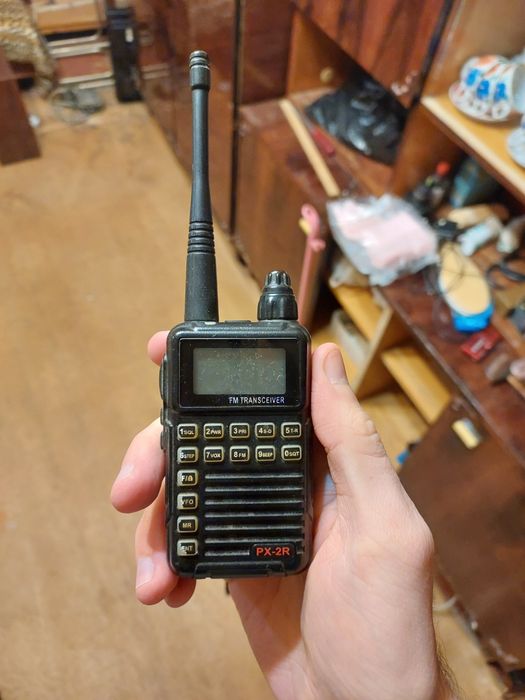 Портативная рация PX-2R, UHF/VHF, рабочая, с зарядным