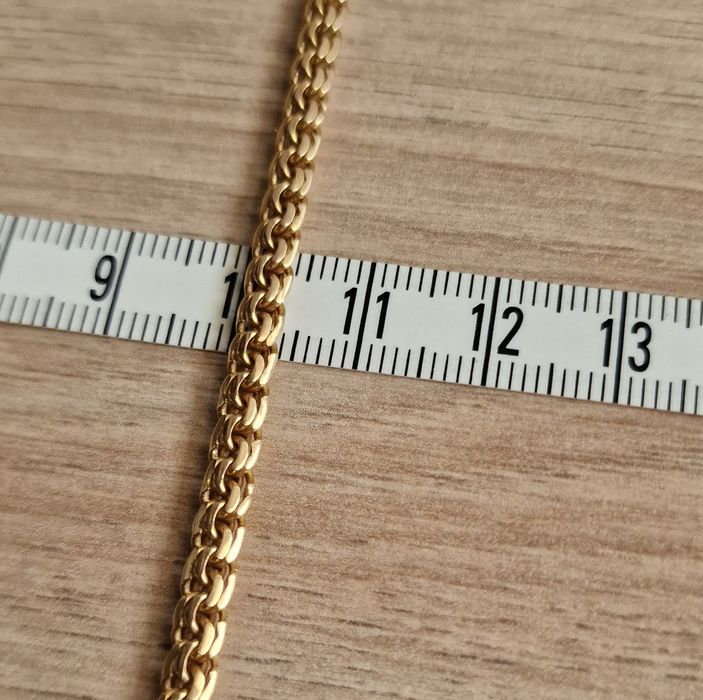 Fio em Ouro Malha Friso + Cara de Cristo 19.2k