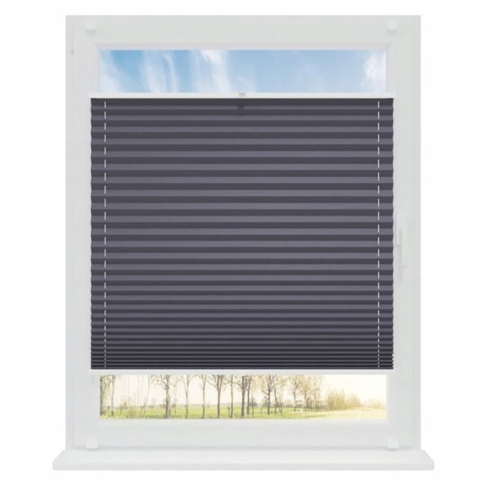 Roleta plisowana RELAXDAYS 90x210cm szara