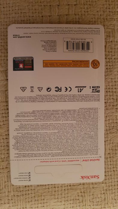 Karta pamięci SanDisk Ultra micro SDXC UHS-1 Card 512 GB 100MB/s + adapter