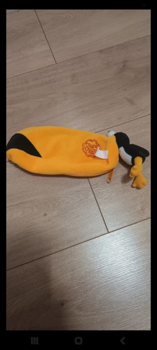 Pluszowy piórnik Chupa Chups żółty, oryginalny i miękki futerał