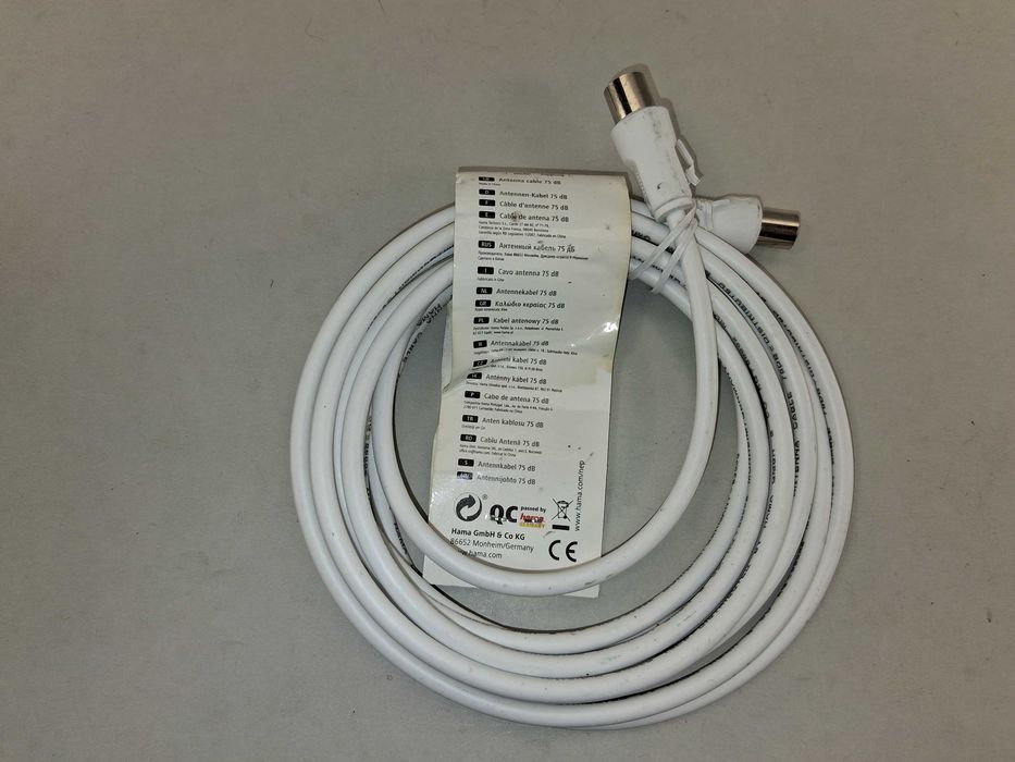 N149 Kabel Antenowy Hama 3M Do Telewizji Tv Fm Sat Antena