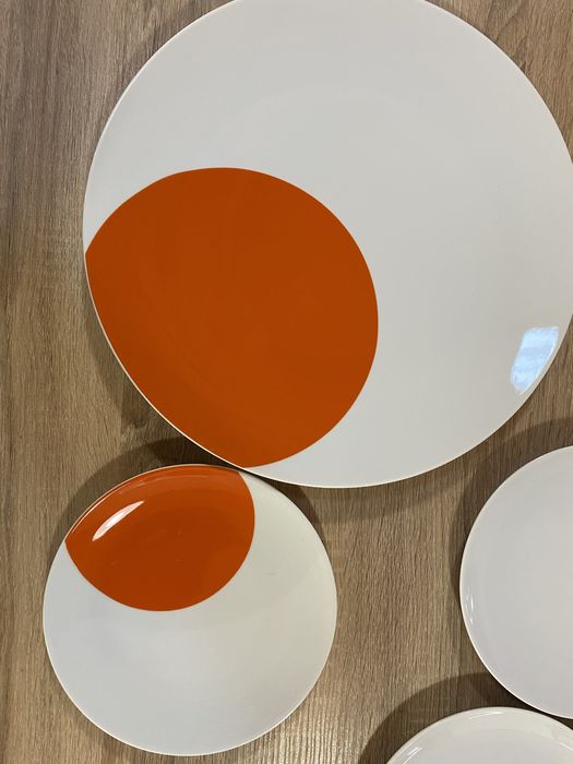 Vista Alegre, 1 prato grande e 4 de sobremesa, coleção Eclipse