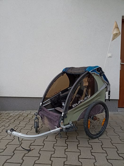 Przyczepka rowerowa Burley D'Lite podwójna 2w1 + wózek spacerowy