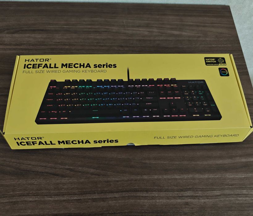 Клавіатура HATOR Icefall Mecha Rainbow Black механічна
