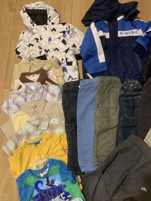 Olbrzymi zestaw paka ubrań dla chłopca 86-92