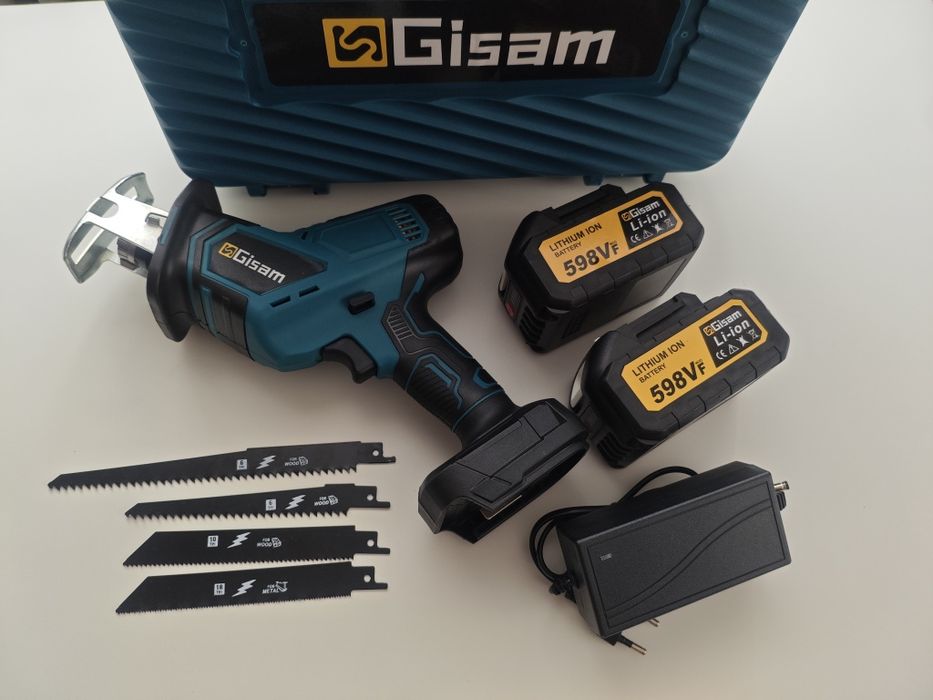 Piła szablasta Gisam + walizka, 2 akumulatory