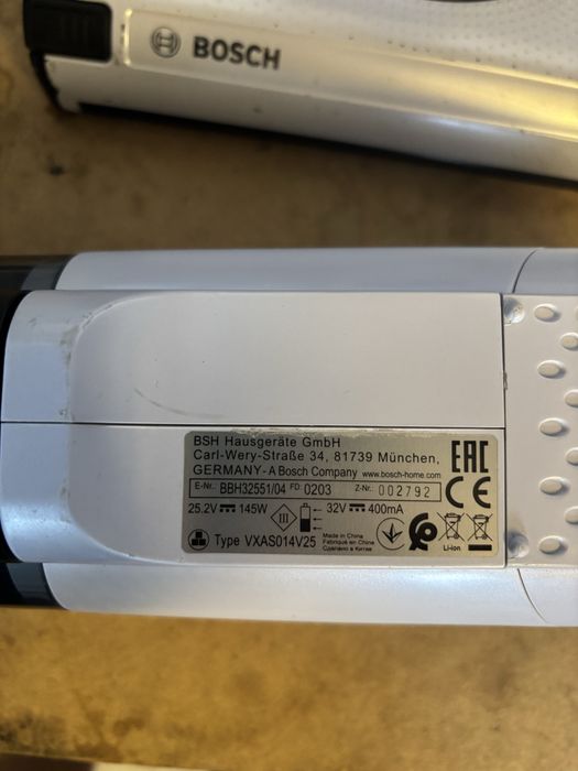 Odkurzacz pionowy bosch bbh32551 seri 4