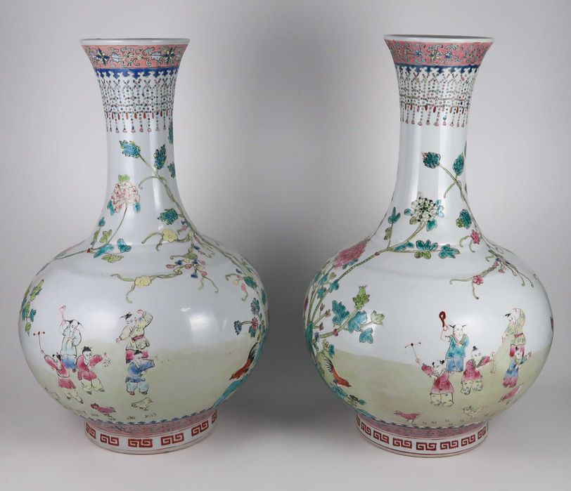Par de Jarras de porcelana da china - 38 cm