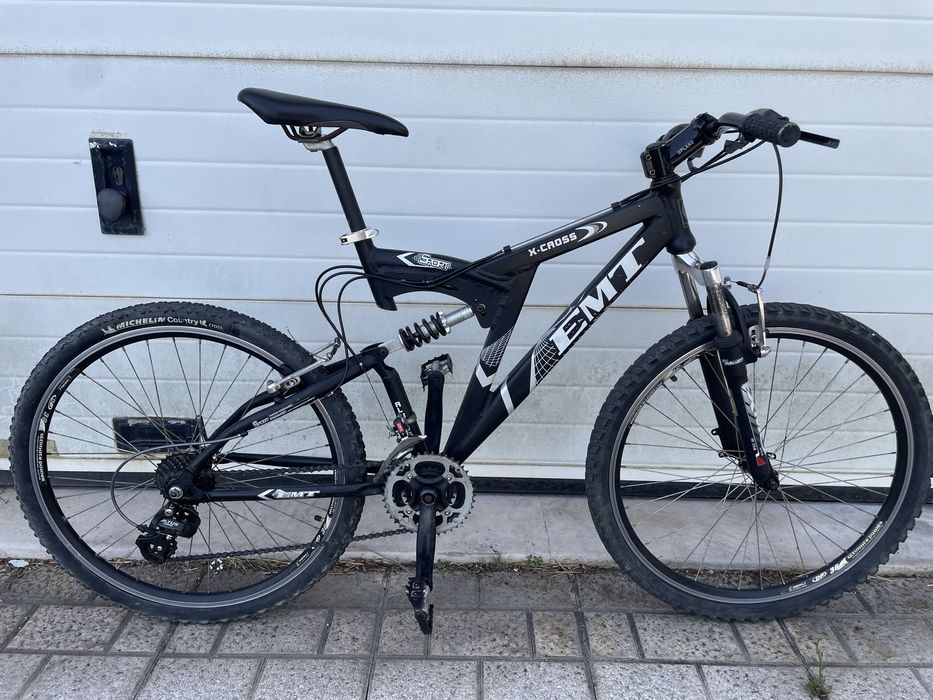 Bicicleta Cross EMT - Suspensão Completa | 7*3 speeds