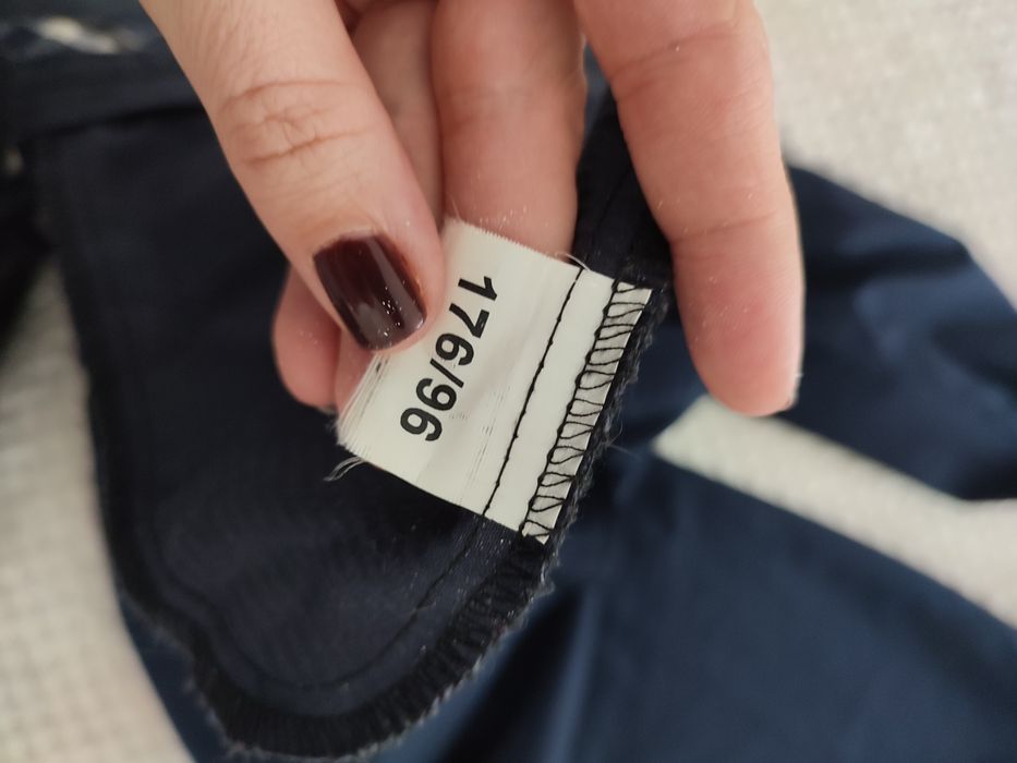 Garnitur męski grafitowy, granatowy r. L