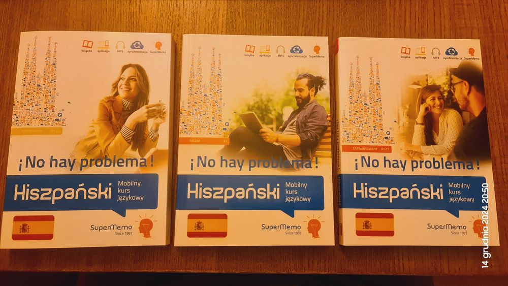Hiszpański A1-C1 Książki do kursu językowego Super Memo