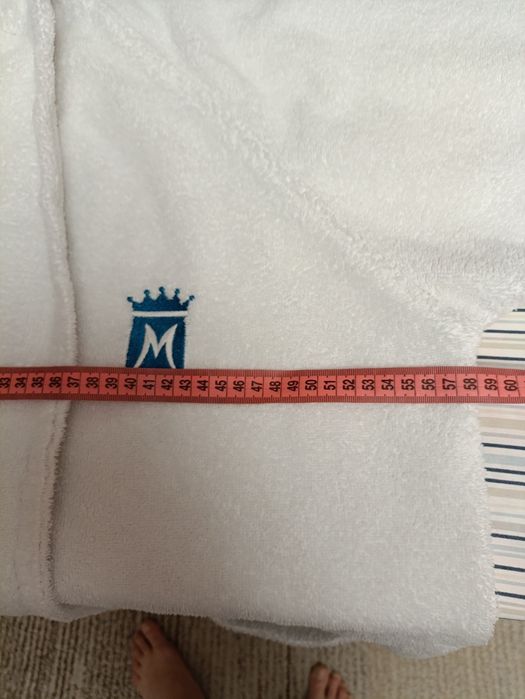Халат махровий білий
