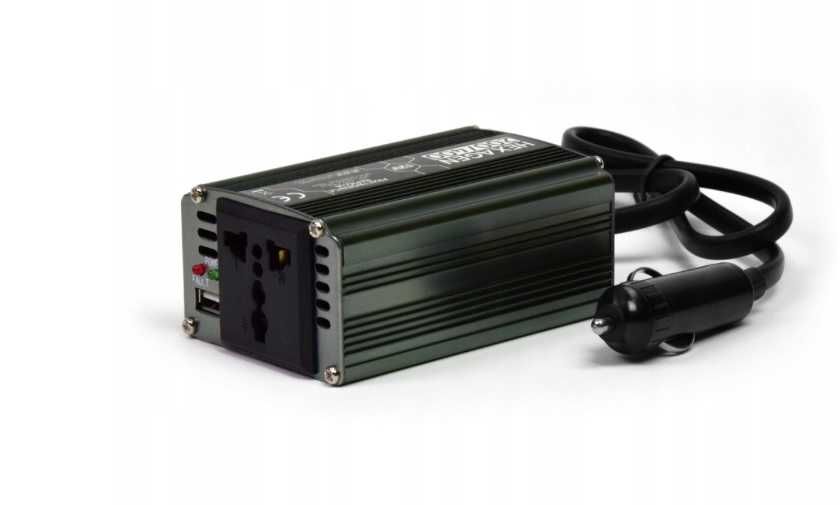 Przetwornica inwerter napięcia 12/230v hex 200/400VA usb volt polska