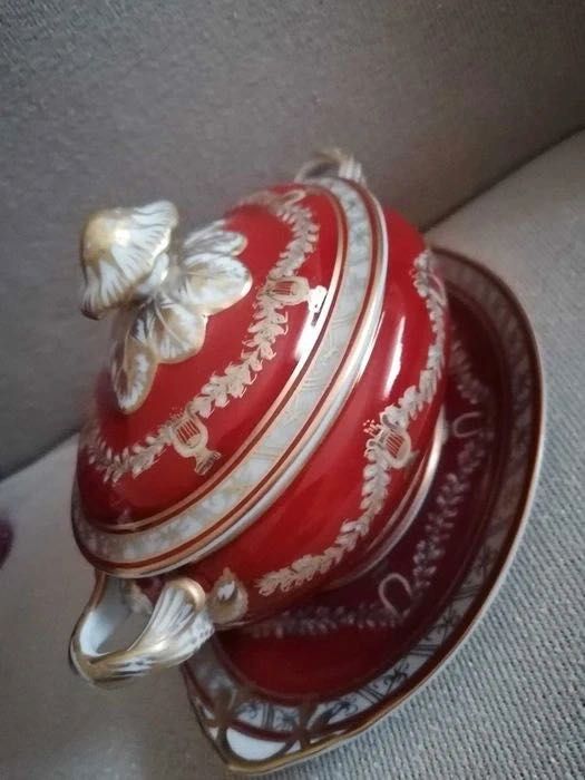 Travessa e Terrina Pequena Vista Alegre Decoração Liras