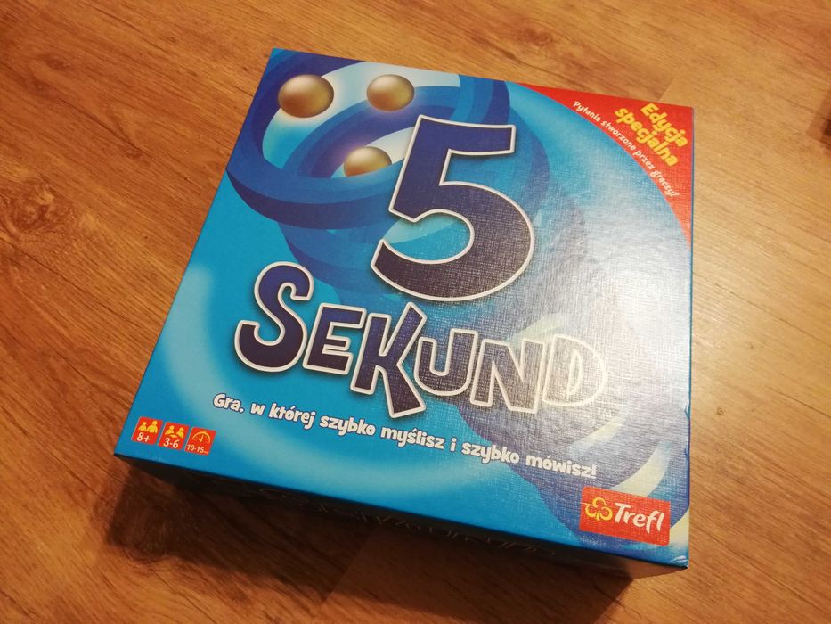 Gra planszowa 5 sekund, stan idealny Niebieska