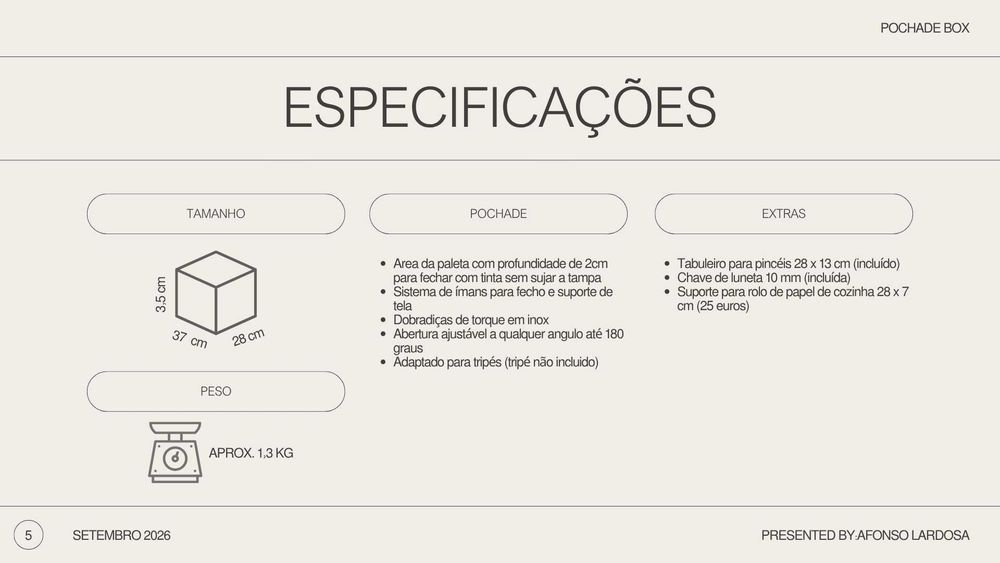 Pochade Box para Pintura ao Ar Livre – Fabrico Artesanal
