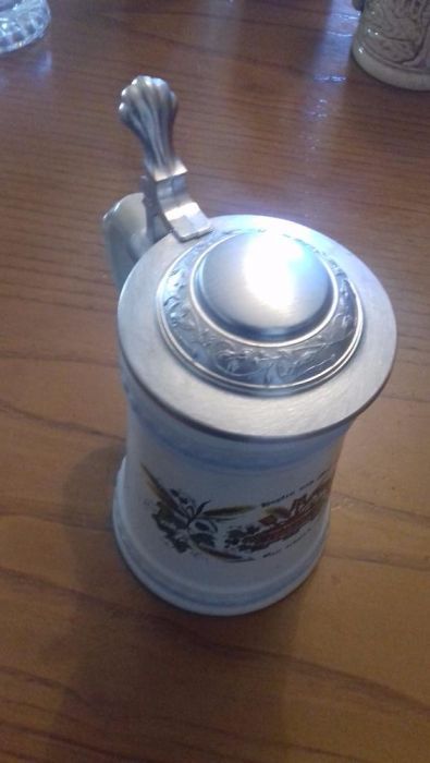 Caneca Cerveja alemã Loiça/Estanho