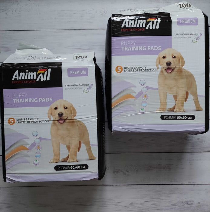 Пелюшки Animall для собак, Пеленки уголь, Пеленки на липучке