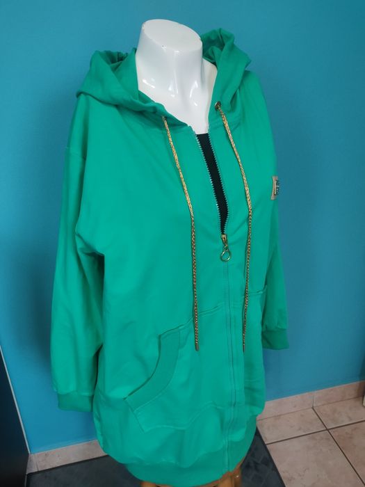 Nowa bawełniana bluza, trawka La Pia do 120 biust