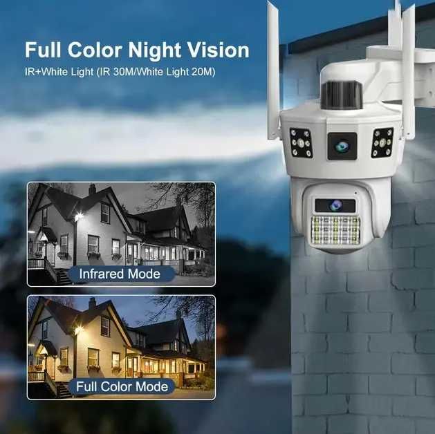 Камера IP Бездротова автономна 4джі сим картою та сонячною панеллю