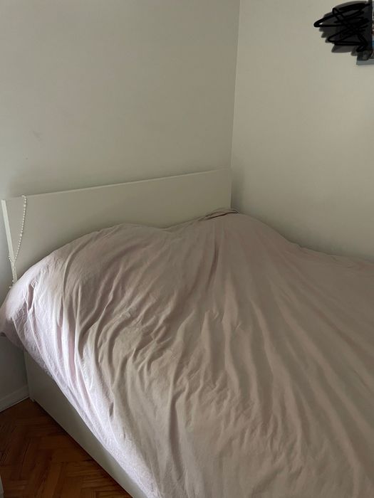 Cama do ikeia branca 140x200cm usada com colchão