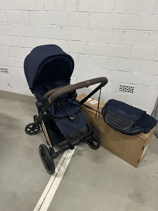 Коляска Cybex Priam 4.0 2в1 Rose Gold /  Nautical blue