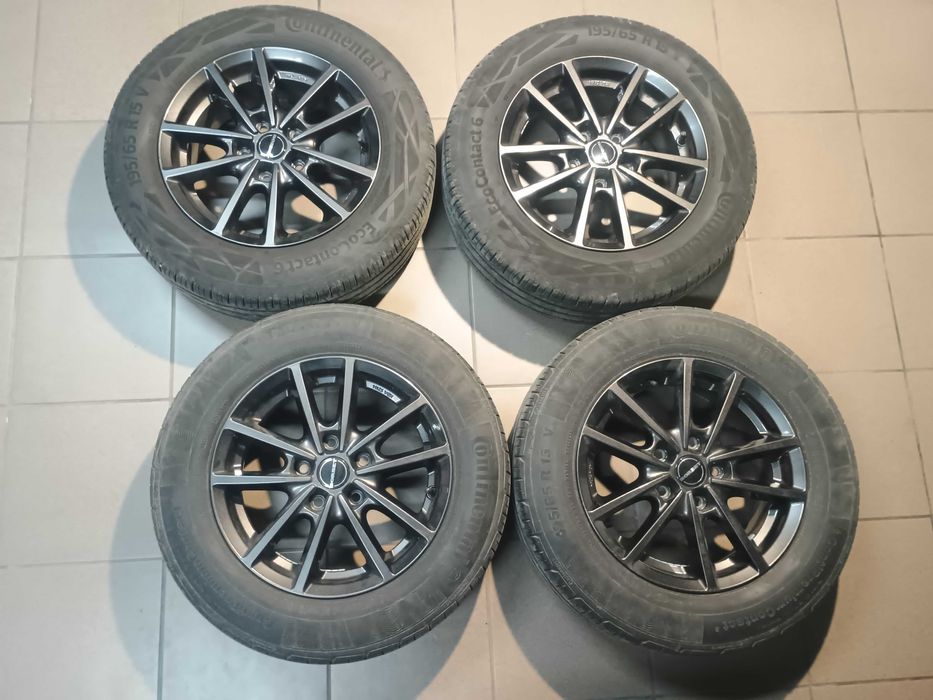Aluminiowe felgi z oponami Borbet 15 cali 5x112 Vw Audi Seat Skoda