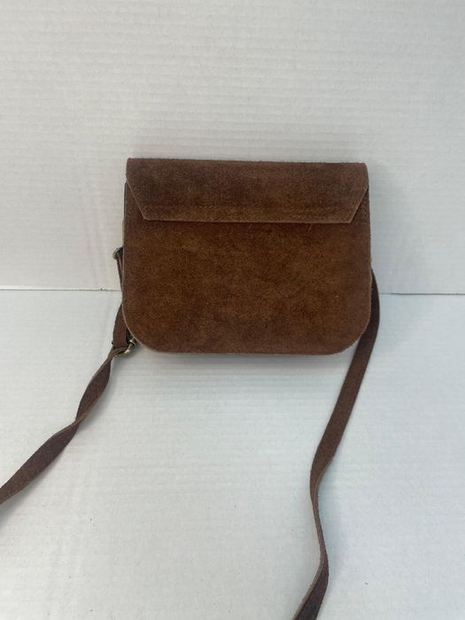 Nowa torebka włoska skórzana skóra naturalna zamsz brązowa listonoszka