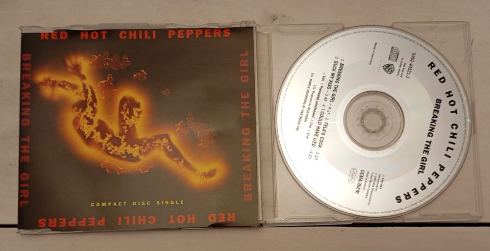 Red Hot Chilli Peppers RHCP singiel Breaking the Girl CDS EP Blood Sex