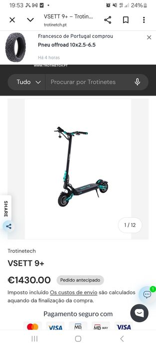 Trotinete vesset9+