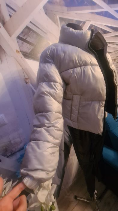 Kurtka Stradivarius oversize szara