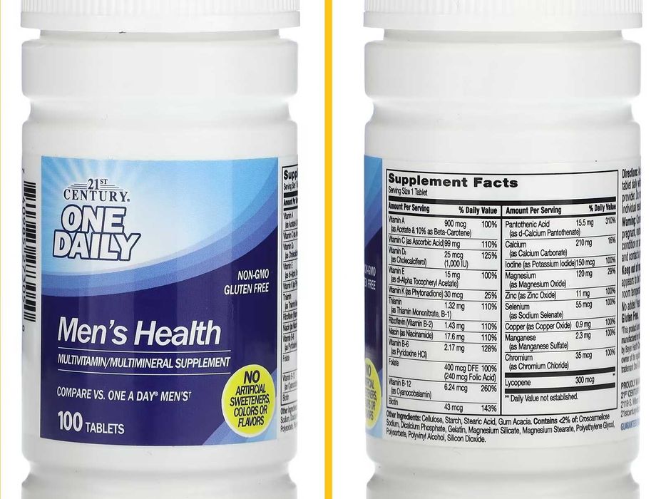 Мультивітамини для жінок чоловіків Mega Multi One daily Life Extension