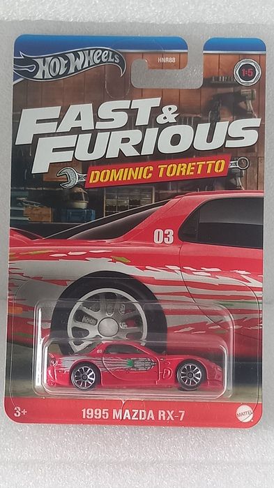 1995 mazda rx-7 fast & furious hot wheels