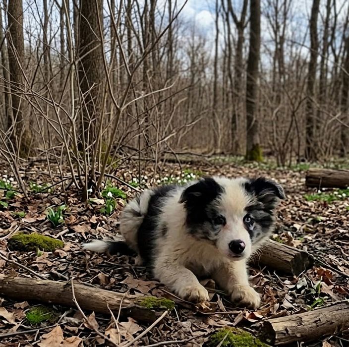 Border collie piesek gotowy do odbioru