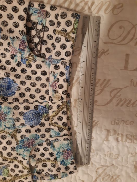 Spodnie Sobora XS kropki kwiaty