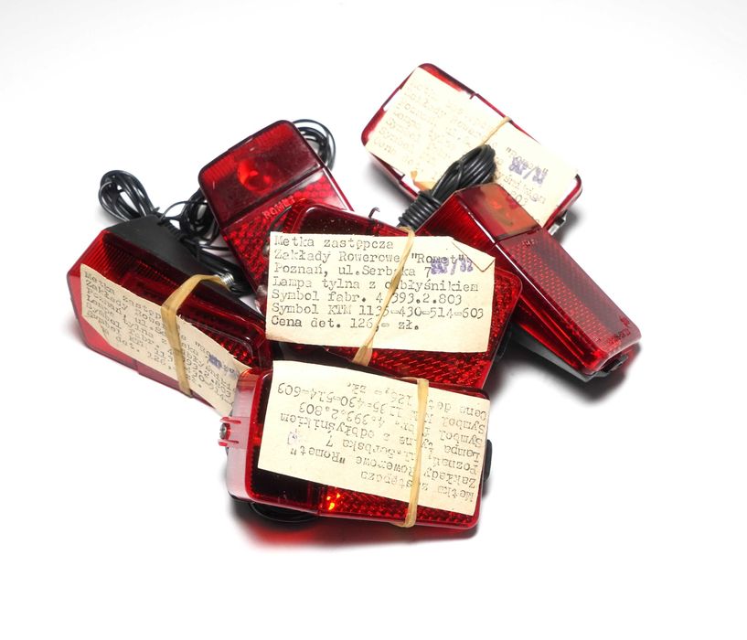 Nowa tylna lampa rowerowa ROMET Wigry 3/Jubilat 2/Wagant - METKA