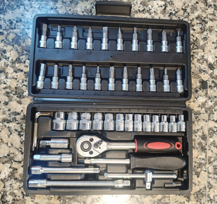 Caixa de Ferramentas roquete 46 Peças