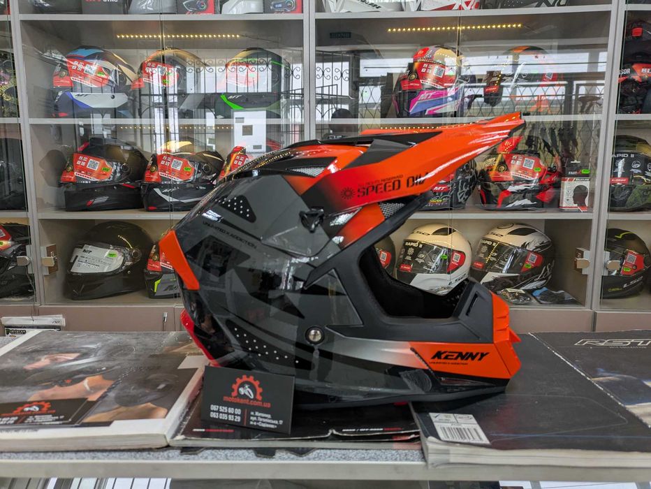 Мото шолом кросовий єндуро Kenny Track Speed мотошолом для мотокросу