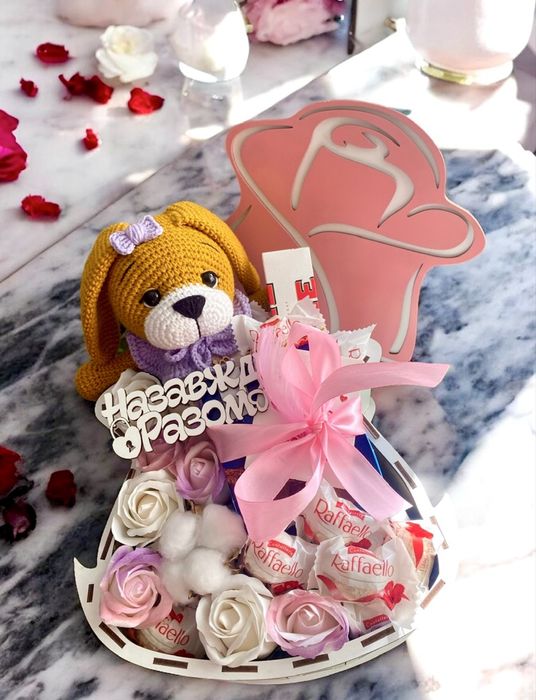 Подарунок дружині,дівчині, подарок девушке, солодкий бокс, річниця