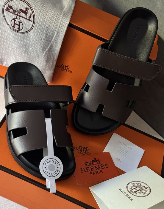 Сандалі ,шльопанці Hermès Chypre шкіра