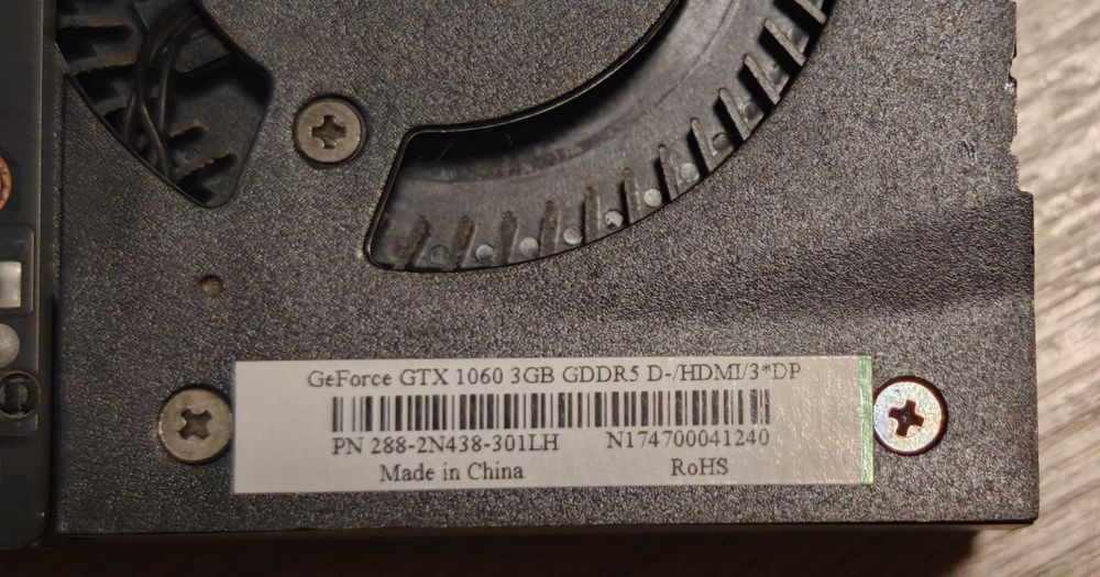 GTX 1060 karta graficzna NVIDIA GeForce