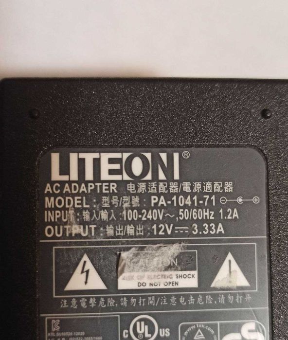 Блок питания (в т.ч. для монитора Dell S2740L) LiteOn 12V-3,33A