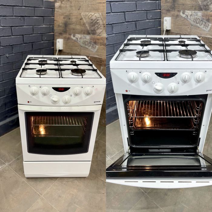 Газова кухонна плита 60 см Бош BOSCH HSV 745020 біла Німеччина б/у